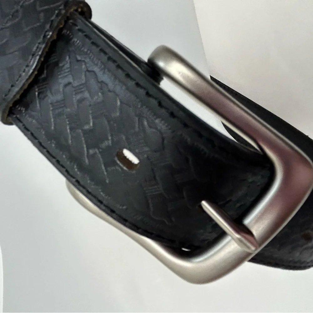 Michigan Glove Co. Black Leather‎ Belt Men's 42